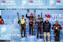 11.02.2017, Cortina-Toblach, Italy (ITA): Norgren Britta Johansson (SWE), Katerina Smutna (CZE), Astrid Oeyre Slind (NOR), (l-r) - Ski Classics, Cortina-Toblach (ITA). www.nordicfocus.com. © Bragotto/NordicFocus. Every downloaded picture is fee-liable.