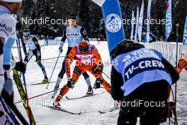 11.02.2017, Cortina-Toblach, Italy (ITA): Fredrik Bystroem (SWE), Stian Hoelgaard (NOR), (l-r)  - Ski Classics, Cortina-Toblach (ITA). www.nordicfocus.com. © Bragotto/NordicFocus. Every downloaded picture is fee-liable.