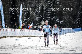 11.02.2017, Cortina-Toblach, Italy (ITA): Morten Eide Pedersen (NOR), Oystein Pettersen (NOR), (l-r)  - Ski Classics, Cortina-Toblach (ITA). www.nordicfocus.com. © Bragotto/NordicFocus. Every downloaded picture is fee-liable.