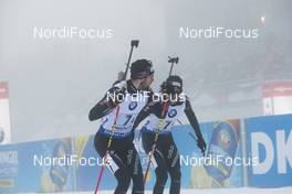 07.01.2018, Oberhof, Germany (GER): Mario Dolder (SUI), Jeremy Finello (SUI), (l-r) -  IBU world cup biathlon, relay men, Oberhof (GER). www.nordicfocus.com. © Manzoni/NordicFocus. Every downloaded picture is fee-liable.