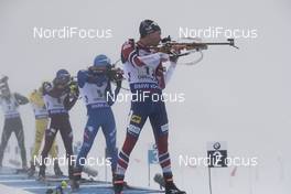 07.01.2018, Oberhof, Germany (GER): Lukas Hofer (ITA), Henrik L'abee-Lund (NOR), (l-r) -  IBU world cup biathlon, relay men, Oberhof (GER). www.nordicfocus.com. © Manzoni/NordicFocus. Every downloaded picture is fee-liable.