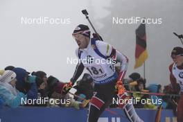 07.01.2018, Oberhof, Germany (GER): Dominik Landertinger (AUT) -  IBU world cup biathlon, relay men, Oberhof (GER). www.nordicfocus.com. © Manzoni/NordicFocus. Every downloaded picture is fee-liable.