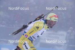 07.01.2018, Oberhof, Germany (GER): Fredrik Lindstroem (SWE) -  IBU world cup biathlon, relay men, Oberhof (GER). www.nordicfocus.com. © Manzoni/NordicFocus. Every downloaded picture is fee-liable.