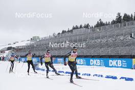 03.01.2018, Oberhof, Germany (GER): Michael Roesch (BEL), Jeremy Finello (SUI), Martin Jaeger (SUI), Serafin Wiestner (SUI), (l-r) -  IBU world cup biathlon, training, Oberhof (GER). www.nordicfocus.com. © Manzoni/NordicFocus. Every downloaded picture is fee-liable.