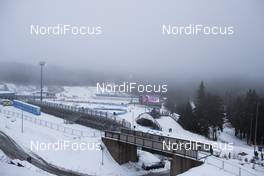 03.01.2018, Oberhof, Germany (GER): Event Feature: Overview over the biathlon venue of Oberhof, DKB Ski Arena -  IBU world cup biathlon, training, Oberhof (GER). www.nordicfocus.com. © Manzoni/NordicFocus. Every downloaded picture is fee-liable.