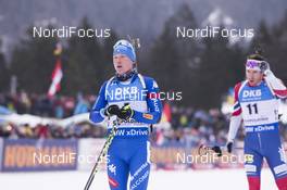 14.01.2018, Ruhpolding, Germany (GER): Lukas Hofer (ITA) -  IBU world cup biathlon, mass men, Ruhpolding (GER). www.nordicfocus.com. © Manzoni/NordicFocus. Every downloaded picture is fee-liable.