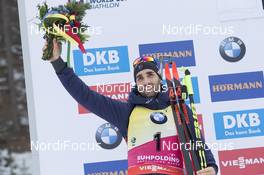 14.01.2018, Ruhpolding, Germany (GER): Martin Fourcade (FRA) -  IBU world cup biathlon, mass men, Ruhpolding (GER). www.nordicfocus.com. © Manzoni/NordicFocus. Every downloaded picture is fee-liable.