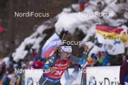 14.01.2018, Ruhpolding, Germany (GER): Celia Aymonier (FRA) -  IBU world cup biathlon, mass women, Ruhpolding (GER). www.nordicfocus.com. © Manzoni/NordicFocus. Every downloaded picture is fee-liable.
