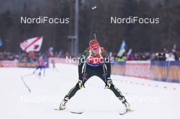 14.01.2018, Ruhpolding, Germany (GER): Denise Herrmann (GER) -  IBU world cup biathlon, mass women, Ruhpolding (GER). www.nordicfocus.com. © Manzoni/NordicFocus. Every downloaded picture is fee-liable.