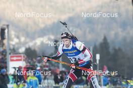 12.01.2018, Ruhpolding, Germany (GER): Dominik Landertinger (AUT) -  IBU world cup biathlon, relay men, Ruhpolding (GER). www.nordicfocus.com. © Manzoni/NordicFocus. Every downloaded picture is fee-liable.