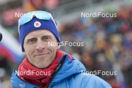 13.01.2018, Ruhpolding, Germany (GER): Jonne Kahkonen (FIN), head coach women Team USA -  IBU world cup biathlon, relay women, Ruhpolding (GER). www.nordicfocus.com. © Manzoni/NordicFocus. Every downloaded picture is fee-liable.