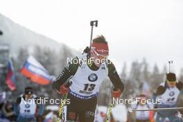21.01.2018, Antholz, Italy (ITA): Benedikt Doll (GER) -  IBU world cup biathlon, mass men, Antholz (ITA). www.nordicfocus.com. © Manzoni/NordicFocus. Every downloaded picture is fee-liable.