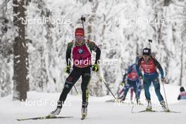 21.01.2018, Antholz, Italy (ITA): Laura Dahlmeier (GER), Celia Aymonier (FRA), (l-r) -  IBU world cup biathlon, mass women, Antholz (ITA). www.nordicfocus.com. © Manzoni/NordicFocus. Every downloaded picture is fee-liable.