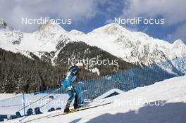 19.01.2018, Antholz, Italy (ITA): Simon Fourcade (FRA) -  IBU world cup biathlon, sprint men, Antholz (ITA). www.nordicfocus.com. © Manzoni/NordicFocus. Every downloaded picture is fee-liable.
