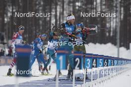 11.03.2018, Kontiolahti, Finland (FIN): Antonin Guigonnat (FRA) - IBU world cup biathlon, mass start men, Kontiolahti (FIN). www.nordicfocus.com. © Manzoni/NordicFocus. Every downloaded picture is fee-liable.