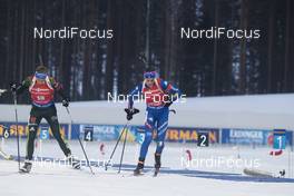11.03.2018, Kontiolahti, Finland (FIN): Vanessa Hinz (GER), Lisa Vittozzi (ITA), (l-r) - IBU world cup biathlon, mass women, Kontiolahti (FIN). www.nordicfocus.com. © Manzoni/NordicFocus. Every downloaded picture is fee-liable.