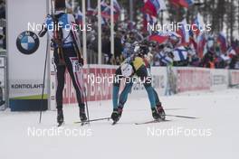11.03.2018, Kontiolahti, Finland (FIN): Martin Fourcade (FRA) -  IBU world cup biathlon, training, Kontiolahti (FIN). www.nordicfocus.com. © Manzoni/NordicFocus. Every downloaded picture is fee-liable.