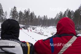 09.03.2018, Kontiolahti, Finland (FIN): Event Feature: spectator watch the ski testing -  IBU world cup biathlon, training, Kontiolahti (FIN). www.nordicfocus.com. © Manzoni/NordicFocus. Every downloaded picture is fee-liable.