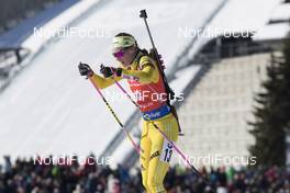 18.03.2018, Oslo, Norway (NOR): Hanna Oeberg (SWE) - IBU world cup biathlon, pursuit women, Oslo (NOR). www.nordicfocus.com. © Manzoni/NordicFocus. Every downloaded picture is fee-liable.
