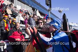 18.03.2018, Oslo, Norway (NOR): Lukas Hofer (ITA) - IBU world cup biathlon, relay men, Oslo (NOR). www.nordicfocus.com. © Manzoni/NordicFocus. Every downloaded picture is fee-liable.