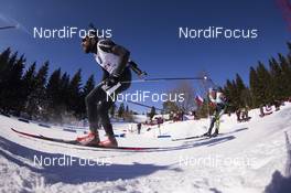 18.03.2018, Oslo, Norway (NOR): Benjamin Weger (SUI) - IBU world cup biathlon, relay men, Oslo (NOR). www.nordicfocus.com. © Manzoni/NordicFocus. Every downloaded picture is fee-liable.