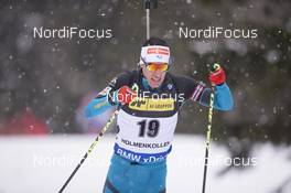 15.03.2018, Oslo, Norway (NOR): Quentin Fillon Maillet (FRA) - IBU world cup biathlon, sprint men, Oslo (NOR). www.nordicfocus.com. © Manzoni/NordicFocus. Every downloaded picture is fee-liable.