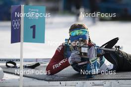 15.02.2018, Pyeongchang, Korea (KOR): Anais Bescond (FRA) - XXIII. Olympic Winter Games Pyeongchang 2018, biathlon, individual women, Pyeongchang (KOR). www.nordicfocus.com. © Manzoni/NordicFocus. Every downloaded picture is fee-liable.