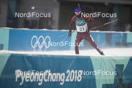 11.02.2018, Pyeongchang, Korea (KOR): Anton Babikov (OAR) - XXIII. Olympic Winter Games Pyeongchang 2018, biathlon, sprint men, Pyeongchang (KOR). www.nordicfocus.com. © Manzoni/NordicFocus. Every downloaded picture is fee-liable.