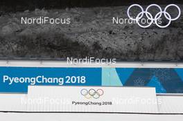 10.02.2018, Pyeongchang, Korea (KOR): Event Feature: Podium feature - XXIII. Olympic Winter Games Pyeongchang 2018, biathlon, sprint women, Pyeongchang (KOR). www.nordicfocus.com. © Manzoni/NordicFocus. Every downloaded picture is fee-liable.