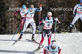 01.01.2018, Lenzerheide, Switzerland (SUI): Iivo Niskanen (FIN), Martin Johnsrud Sundby (NOR), (l-r)  - FIS world cup cross-country, tour de ski, pursuit men, Lenzerheide (SUI). www.nordicfocus.com. © Modica/NordicFocus. Every downloaded picture is fee-liable.