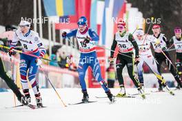04.01.2018, Oberstdorf, Germany (GER): Petra Novakova (CZE), Elisa Brocard (ITA), Katharina Hennig (GER), (l-r)  - FIS world cup cross-country, tour de ski, mass women, Oberstdorf (GER). www.nordicfocus.com. © Modica/NordicFocus. Every downloaded picture is fee-liable.