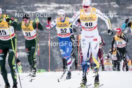 06.01.2018, Val di Fiemme, Italy (ITA): Michal Novak (CZE), Valentin Maettig (GER), (l-r)  - FIS world cup cross-country, tour de ski, mass men, Val di Fiemme (ITA). www.nordicfocus.com. © Modica/NordicFocus. Every downloaded picture is fee-liable.