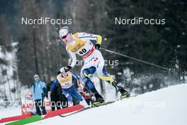 06.01.2018, Val di Fiemme, Italy (ITA): Oskar Svensson (SWE) - FIS world cup cross-country, tour de ski, mass men, Val di Fiemme (ITA). www.nordicfocus.com. © Modica/NordicFocus. Every downloaded picture is fee-liable.