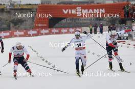 13.01.2018, Dresden, Germany (GER): Even Northug (NOR), Emil Joensson (SWE), Paal Troean Aune (NOR) - FIS world cup cross-country, individual sprint, Dresden (GER). www.nordicfocus.com. © Thibaut/NordicFocus. Every downloaded picture is fee-liable.