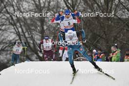 13.01.2018, Dresden, Germany (GER): Lucas Chanavat (FRA), Federico Pellegrino (ITA) - FIS world cup cross-country, individual sprint, Dresden (GER). www.nordicfocus.com. © Thibaut/NordicFocus. Every downloaded picture is fee-liable.
