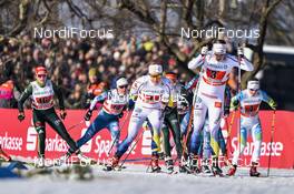 14.01.2018, Dresden, Germany (GER): Ida Ingemarsdotter (SWE), Hanna Falk (SWE) - FIS world cup cross-country, team sprint, Dresden (GER). www.nordicfocus.com. © Thibaut/NordicFocus. Every downloaded picture is fee-liable.