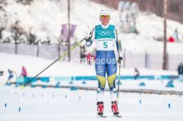 10.02.2018, Pyeongchang, Korea (KOR): Charlotte Kalla (SWE) - XXIII. Olympic Winter Games Pyeongchang 2018, cross-country, skiathlon women, Pyeongchang (KOR). www.nordicfocus.com. © Modica/NordicFocus. Every downloaded picture is fee-liable.