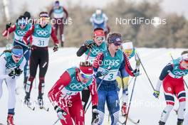10.02.2018, Pyeongchang, Korea (KOR): Jessica Diggins (USA) - XXIII. Olympic Winter Games Pyeong Chang 2018, cross-country, skiathlon women, Pyeong Chang (KOR). www.nordicfocus.com. © Modica/NordicFocus. Every downloaded picture is fee-liable.