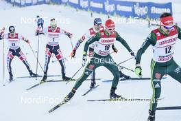 12.01.2018, Val di Fiemme, Italy (ITA): Fabian Riessle (GER), Eric Frenzel (GER), (l-r)  - FIS world cup nordic combined, individual gundersen HS134/10km, Val di Fiemme (ITA). www.nordicfocus.com. © Modica/NordicFocus. Every downloaded picture is fee-liable.