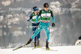 14.01.2018, Val di Fiemme, Italy (ITA): Maxime Laheurte (FRA) - FIS world cup nordic combined, individual gundersen HS134/10km, Val di Fiemme (ITA). www.nordicfocus.com. © Modica/NordicFocus. Every downloaded picture is fee-liable.