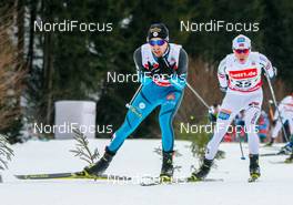 18.03.2018, Klingenthal, Germany (GER): Maxime Laheurte (FRA), Jens Luraas Oftebro (NOR) (l-r)  - FIS world cup nordic combined, individual gundersen HS140/10km, Klingenthal (GER). www.nordicfocus.com. © Volk/NordicFocus. Every downloaded picture is fee-liable.