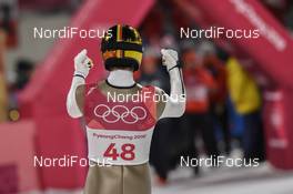 17.02.2018, Pyeongchang, Korea (KOR): Andreas Wellinger (GER) - XXIII. Olympic Winter Games Pyeongchang 2018, ski jumping, individual HS140, Pyeongchang (KOR). www.nordicfocus.com. © Thibaut/NordicFocus. Every downloaded picture is fee-liable.