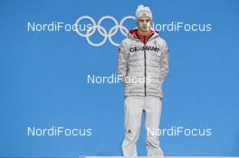 18.02.2018, Pyeongchang, Korea (KOR): Andreas Wellinger (GER) - XXIII. Olympic Winter Games Pyeongchang 2018, ski jumping, medals, Pyeongchang (KOR). www.nordicfocus.com. © Manzoni/NordicFocus. Every downloaded picture is fee-liable.