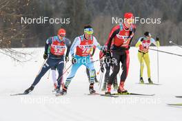 13.01.2018, Seefeld, Austria (AUT): Jan Srail (CZE), Petr Novak (CZE), Oeyvind Moen Fjeld (NOR), ++, (l-r)  - Visma Ski Classics Kaiser Maximilian Lauf, Seefeld (AUT). www.nordicfocus.com. © Rauschendorfer/NordicFocus. Every downloaded picture is fee-liable.