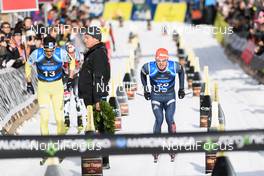 28.01.2018, Molina di Fiemme, Italy (ITA): Tore Bjoerseth Berdal (NOR), Ilya Chernousov (RUS), (l-r)  - Visma Ski Classics Marcialonga, Molina di Fiemme (ITA). www.nordicfocus.com. © Rauschendorfer/NordicFocus. Every downloaded picture is fee-liable.