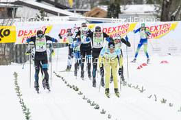 04.02.2018, Oberammergau, Germany (GER): Ivan Perrillat Boiteux (FRA), Loic Guigonnet (FRA), Tore Bjoerseth Berdal (NOR), (l-r)  - FIS World Loppet Cup Koenig Ludwig Lauf, Oberammergau (GER). www.nordicfocus.com. © Rauschendorfer/NordicFocus. Every downloaded picture is fee-liable.