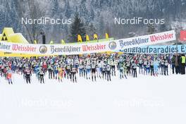 04.02.2018, Oberammergau, Germany (GER): start of the race - FIS World Loppet Cup Koenig Ludwig Lauf, Oberammergau (GER). www.nordicfocus.com. © Rauschendorfer/NordicFocus. Every downloaded picture is fee-liable.