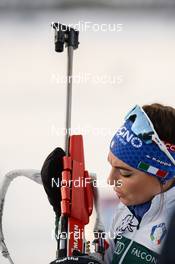 14.03.2019, Oestersund, Sweden (SWE): Dorothea Wierer (ITA) - IBU world championships biathlon, single mixed relay, Oestersund (SWE). www.nordicfocus.com. © Tumashov/NordicFocus. Every downloaded picture is fee-liable.