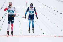 07.03.2021, Oberstdorf, Germany (GER): Paal Golberg (NOR), Dario Cologna (SUI), (l-r)  - FIS nordic world ski championships cross-country, 50km men, Oberstdorf (GER). www.nordicfocus.com. © Modica/NordicFocus. Every downloaded picture is fee-liable.