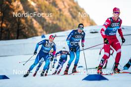 31.12.2021, Oberstdorf, Germany (GER): Jonas Baumann (SUI), Beda Klee (SUI), (l-r)  - FIS world cup cross-country, tour de ski, mass men, Oberstdorf (GER). www.nordicfocus.com. © Modica/NordicFocus. Every downloaded picture is fee-liable.